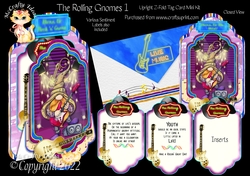 The Rolling Gnomes 1 - Upright Z-fold Tag Card Mini Kit