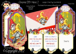 Gnome DIY Here 2 - Upright Z-fold Tag Card Mini Kit