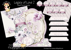 Legacy of Love 2 Shaped 6x6 Card & Envelope Kit