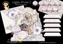 Legacy of Love 3 Shaped 6x6 Card & Envelope Kit
