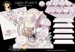 Legacy of Love 4 Shaped 6x6 Card & Envelope Kit