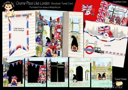 Gnome Place Like London Storybook Pop Up Tunnel Card & Envelope Kit
