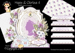 Happy & Glorious 4 Shaped 6x6 Card & Envelope Kit