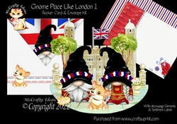 Gnome Place Like London 1 Rocker Card Mini Kit