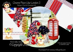Gnome Place Like London 3 Rocker Card Mini Kit