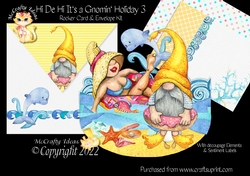 Hi De Hi Its a Gnomin Holiday 3 Rocker Card Mini Kit