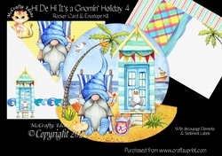 Hi De Hi Its a Gnomin Holiday 4 Rocker Card Mini Kit