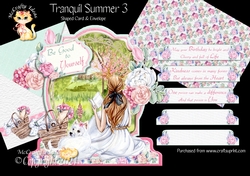 Tranquil Summer 3 Shaped 6x6 Card & Envelope Kit