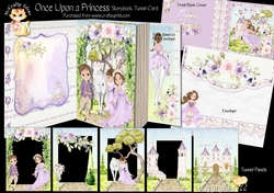 Once Upon a Princess 1  Storybook Pop Up Tunnel Card & Envelope Kit