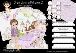Once Upon a Princess 2 Shaped 6x6 Card & Envelope Kit