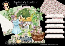 Step Into My Garden 2 Shaped 6x6 Card & Envelope Kit