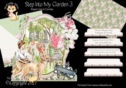 Step Into My Garden 3 Shaped 6x6 Card & Envelope Kit