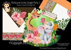 Welcome to the Jungle Party 1 Rocker Card Mini Kit