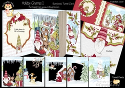 Holiday Gnomes Storybook Pop Up Tunnel Card & Envelope Kit