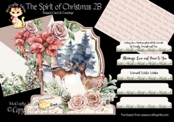 The Spirit of Christmas 2B Shaped 6x6 Card & Envelope Kit