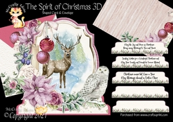 The Spirit of Christmas 3D Shaped 6x6 Card & Envelope Kit