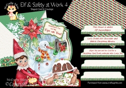 Elf & Safety at Work 4 Shaped 6x6 Card & Envelope Kit