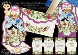 Love Came Down at Christmas 4 Fold Up Easel Card Kit