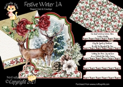 Festive Winter 1A Shaped 6x6 Card & Envelope Kit