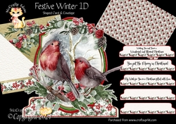 Festive Winter 1D Shaped 6x6 Card & Envelope Kit