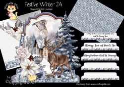 Festive Winter 2A Shaped 6x6 Card & Envelope Kit