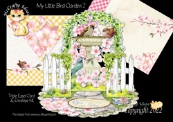 My Little Bird Garden 2 Triple Easel Card Kit