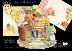 My Little Bird Garden 3 Triple Easel Card Kit