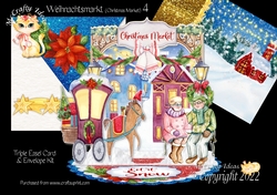 Weihnachtsmarkt (Christmas Market) 4 Triple Easel Card Kit