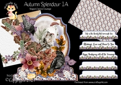 Autumn Splendour 1A Shaped 6x6 Card & Envelope Kit