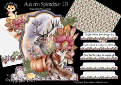 Autumn Splendour 1B Shaped 6x6 Card & Envelope Kit