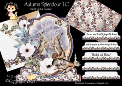 Autumn Splendour 1C Shaped 6x6 Card & Envelope Kit