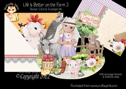 Life is Better on the Farm 3 Rocker Card Mini Kit