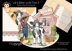 Life is Better on the Farm 4 Rocker Card Mini Kit