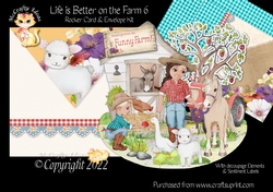 Life is Better on the Farm 6 Rocker Card Mini Kit