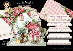 Joyful Noel 6 Shaped 6x6 Card & Envelope Kit