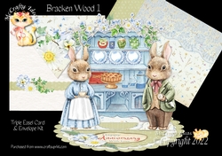 Bracken Wood 1 Triple Easel Card Kit