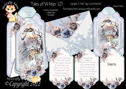 Tales of Winter 1D - Upright Z-fold Tag Card Mini Kit