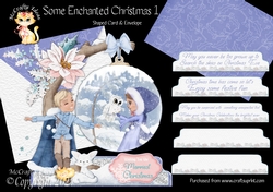 Some Enchanted Christmas 1 Shaped 6x6 Card & Envelope Kit