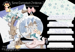 Some Enchanted Christmas 3 Shaped 6x6 Card & Envelope Kit