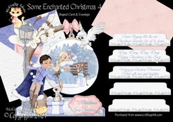 Some Enchanted Christmas 4 Shaped 6x6 Card & Envelope Kit
