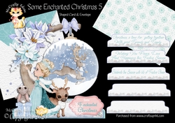 Some Enchanted Christmas 5 Shaped 6x6 Card & Envelope Kit