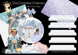 Some Enchanted Christmas 6 Shaped 6x6 Card & Envelope Kit