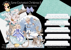 Some Enchanted Christmas 8 Shaped 6x6 Card & Envelope Kit