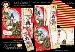 Let it Gnome! 4 Simply Cards & Bookmark Mini Kit