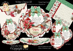Winter Chorus 1B Pocket Easel Card