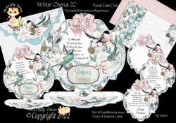 Winter Chorus 2C Pocket Easel Card