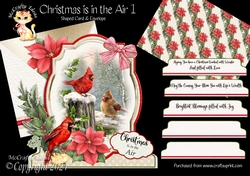 Christmas is in the Air 1 Shaped 6x6 Card & Envelope Kit