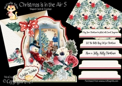 Christmas is in the Air 5 Shaped 6x6 Card & Envelope Kit