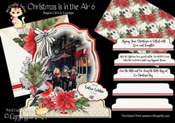 Christmas is in the Air 6 Shaped 6x6 Card & Envelope Kit