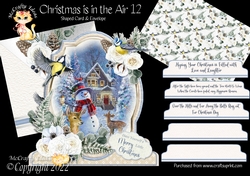 Christmas is in the Air 12 Shaped 6x6 Card & Envelope Kit